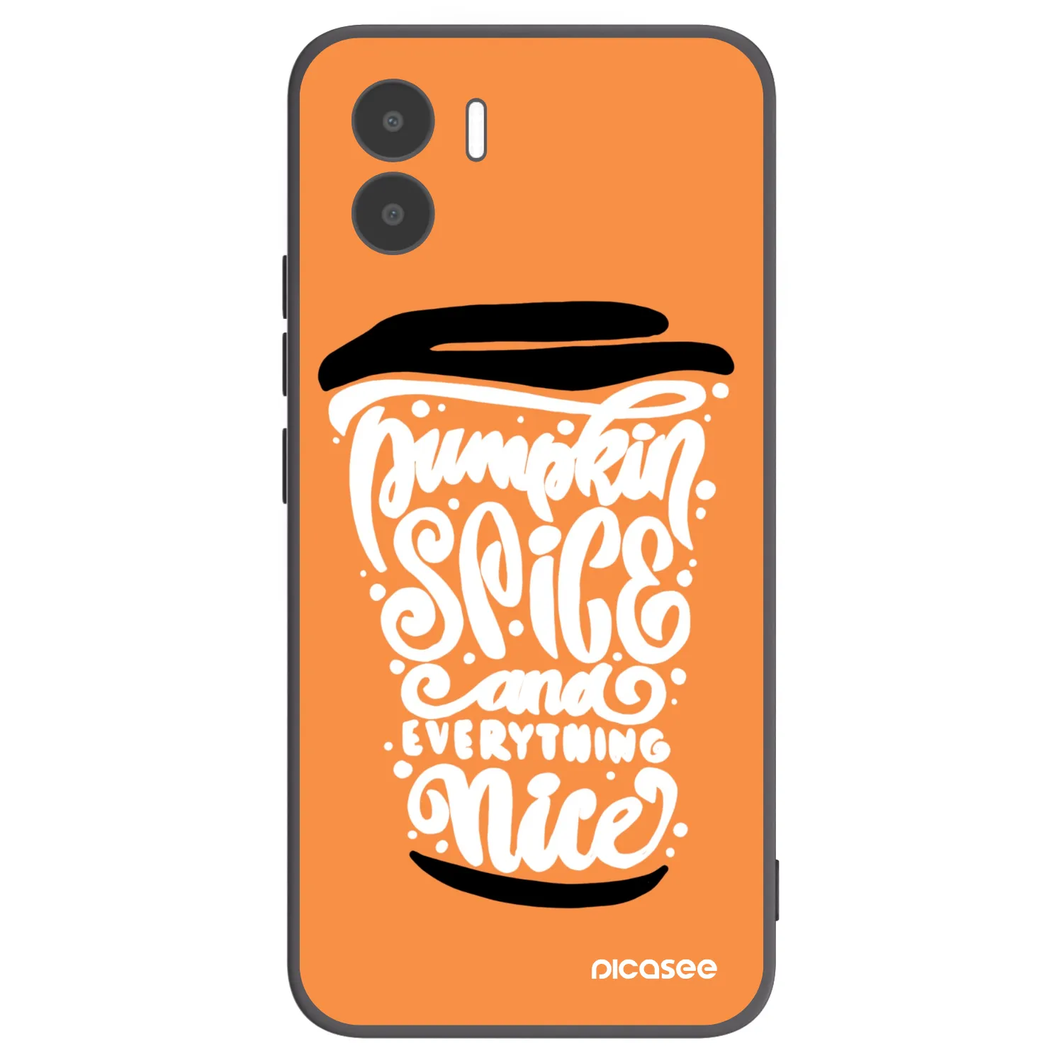Picasee Μαύρη θήκη σιλικόνης για Xiaomi Redmi A2 - Pumpkin coffee