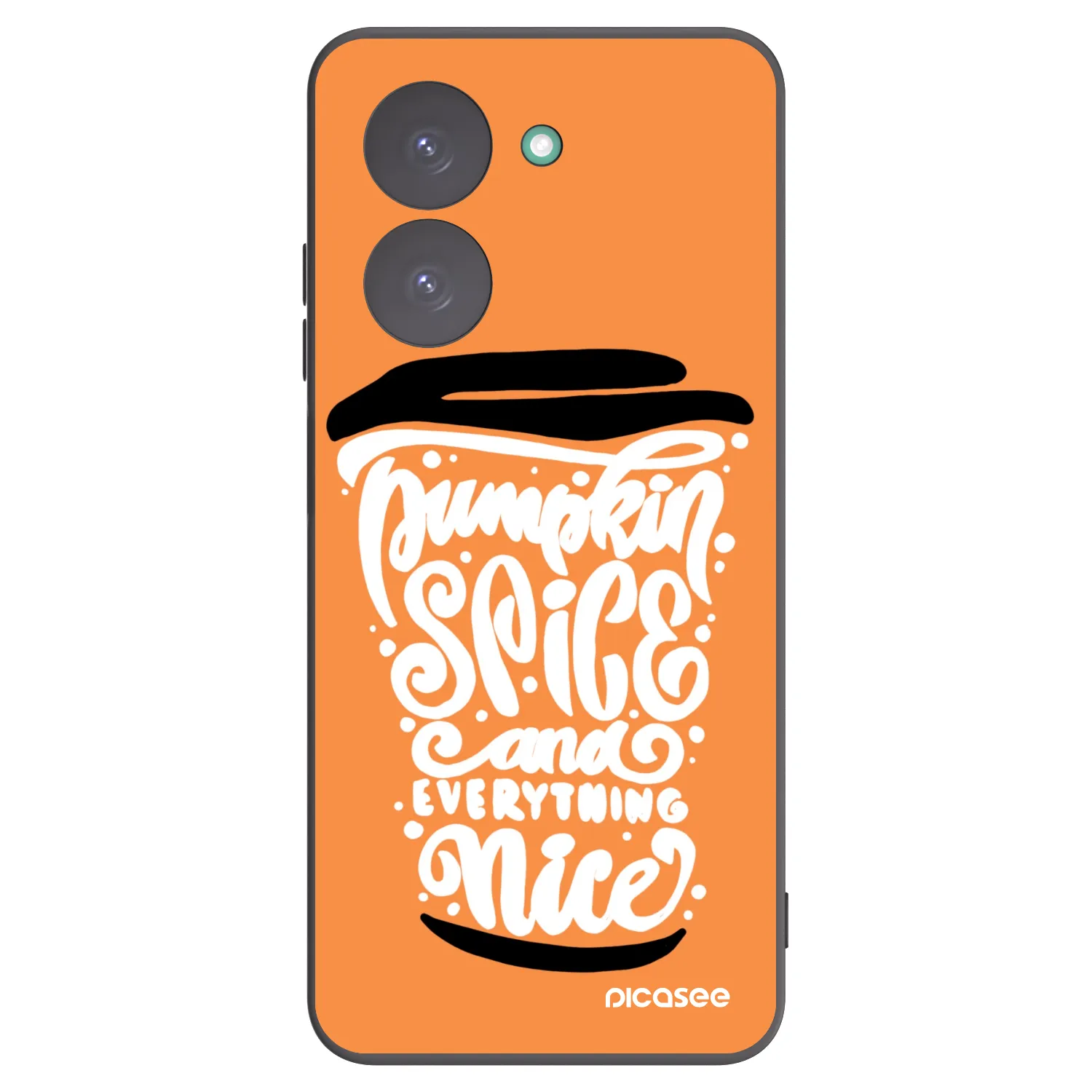 Picasee Μαύρη θήκη σιλικόνης για Xiaomi Redmi A5 - Pumpkin coffee