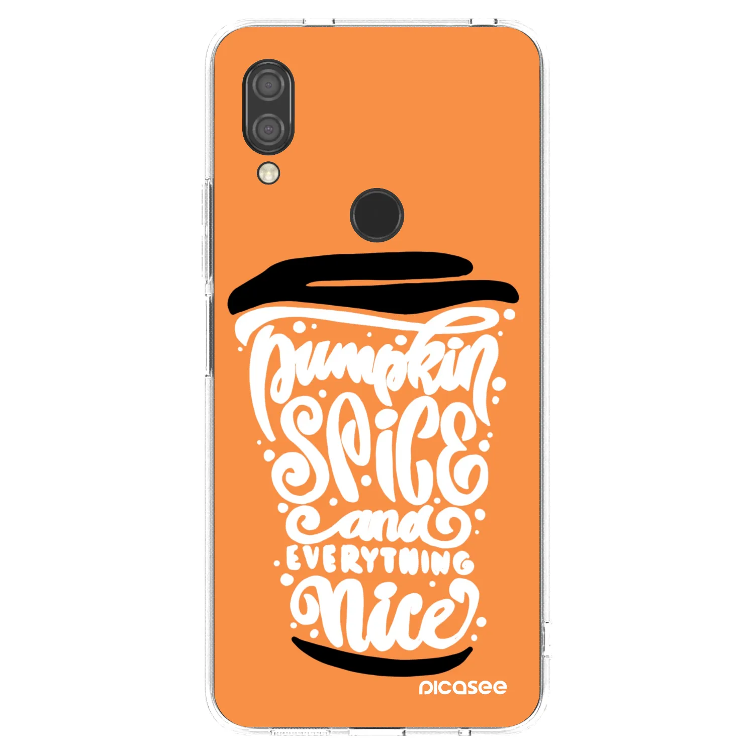 Picasee διαφανής θήκη σιλικόνης Xiaomi Redmi 7 - Pumpkin coffee