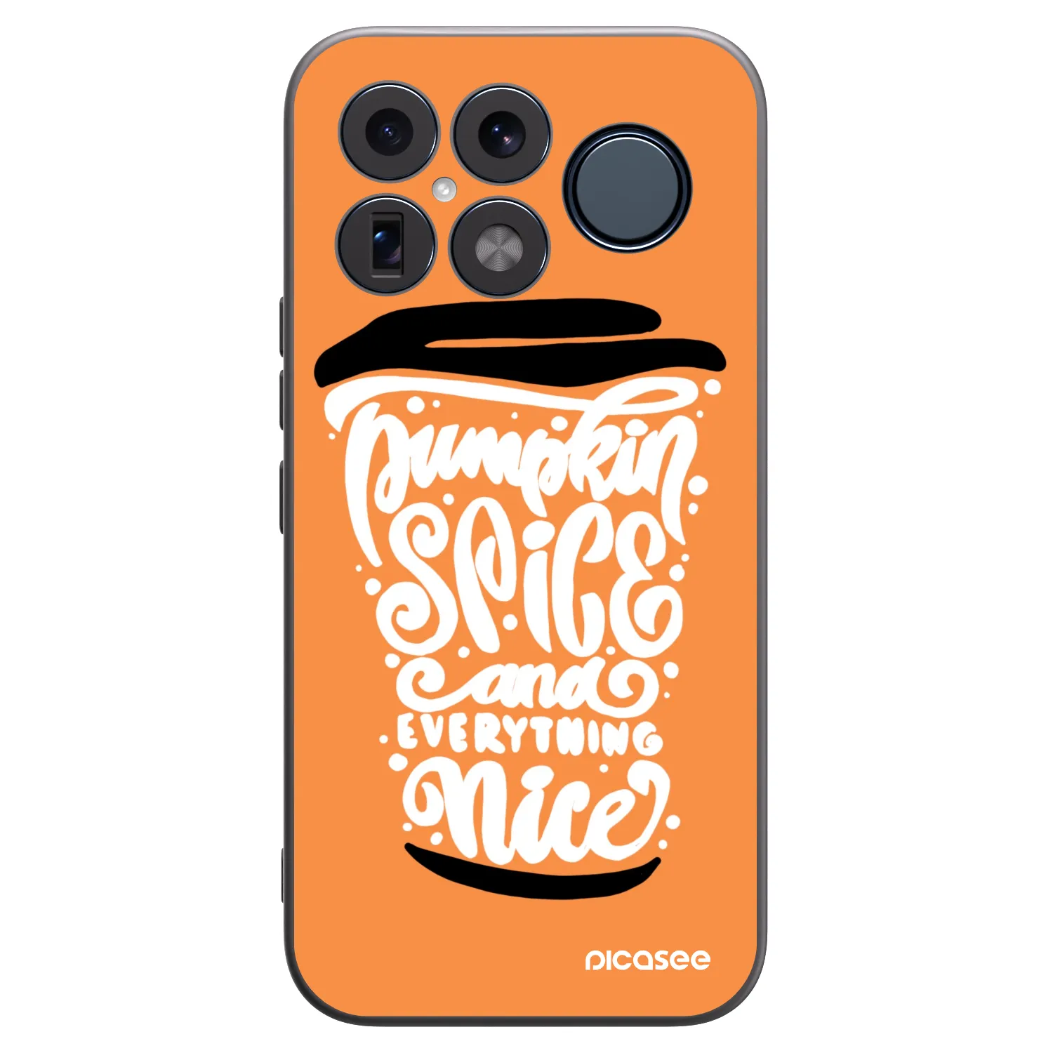 Picasee Μαύρη θήκη σιλικόνης για Xiaomi Poco F8 Ultra - Pumpkin coffee