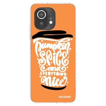 Picasee διαφανής θήκη σιλικόνης Xiaomi Mi 11 - Pumpkin coffee