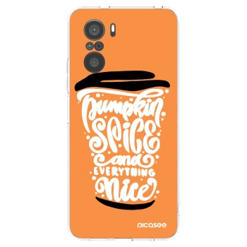 Picasee διαφανής θήκη σιλικόνης Xiaomi Poco F3 - Pumpkin coffee
