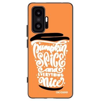 Picasee Μαύρη θήκη σιλικόνης για Xiaomi 11T - Pumpkin coffee