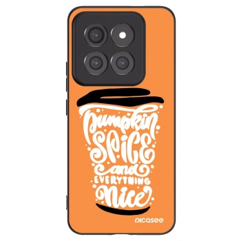 Picasee Μαύρη θήκη σιλικόνης για Xiaomi 14 Pro - Pumpkin coffee