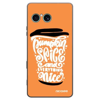 Picasee Μαύρη θήκη σιλικόνης για Sony Xperia 10 VII - Pumpkin coffee