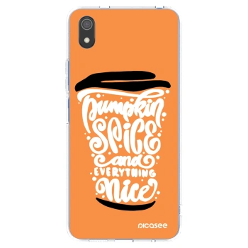 Picasee διαφανής θήκη σιλικόνης Xiaomi Redmi 7A - Pumpkin coffee
