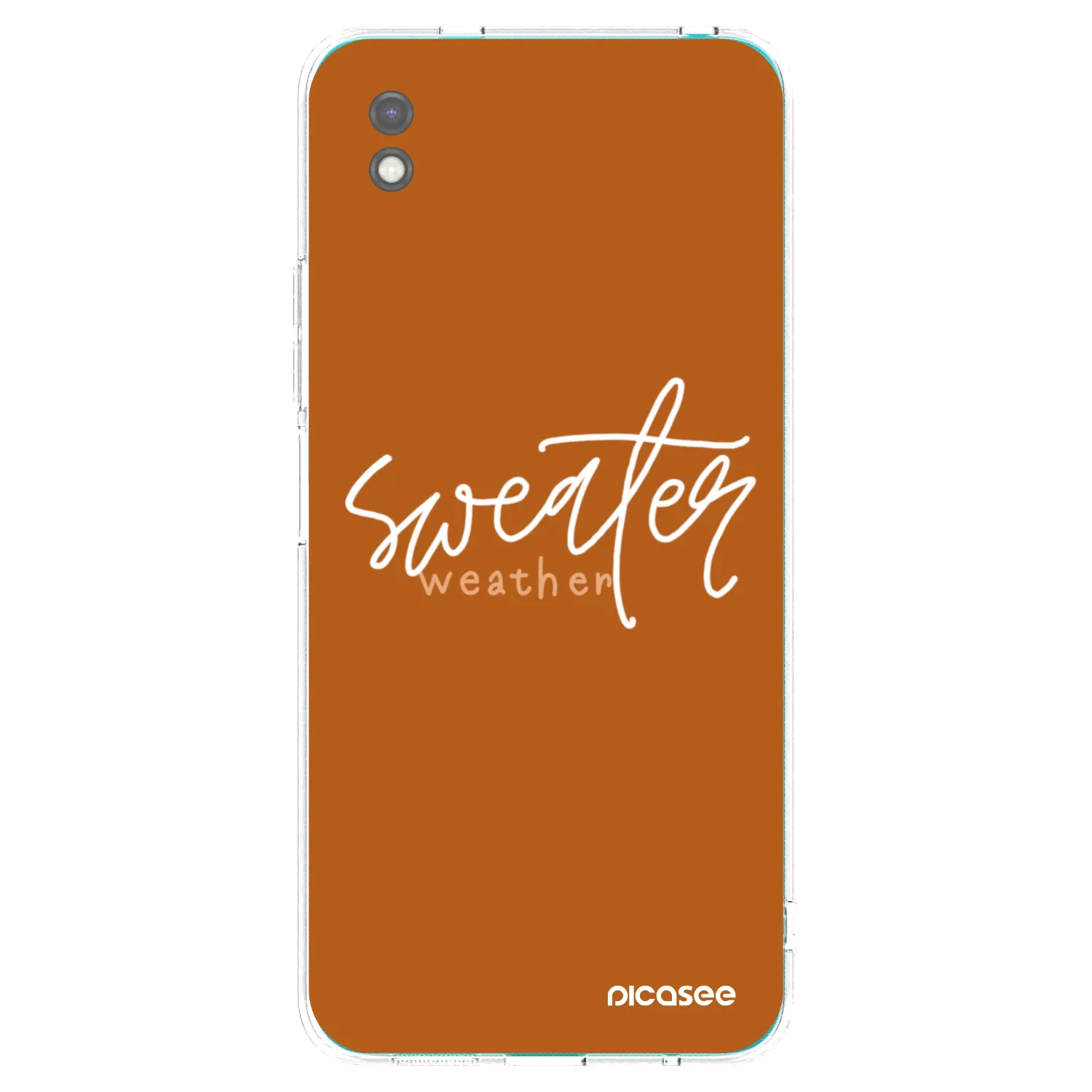 Picasee Μαύρη θήκη σιλικόνης για Xiaomi Redmi 9A - Sweater weather