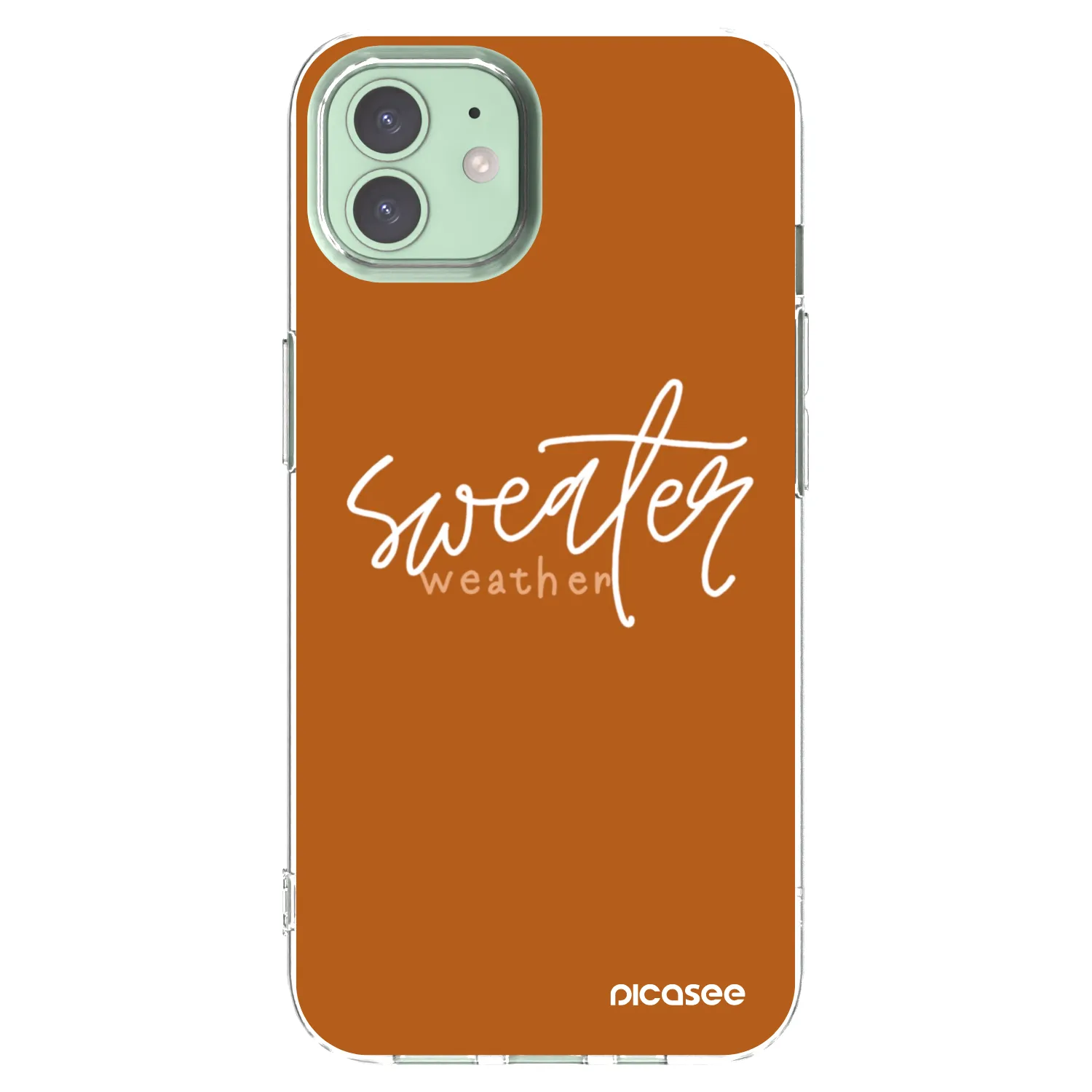 Picasee διαφανής θήκη σιλικόνης Apple iPhone 12 - Sweater weather