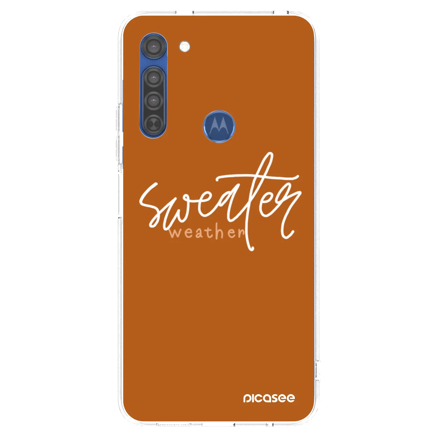 Picasee διαφανής θήκη σιλικόνης Motorola Moto G8 - Sweater weather