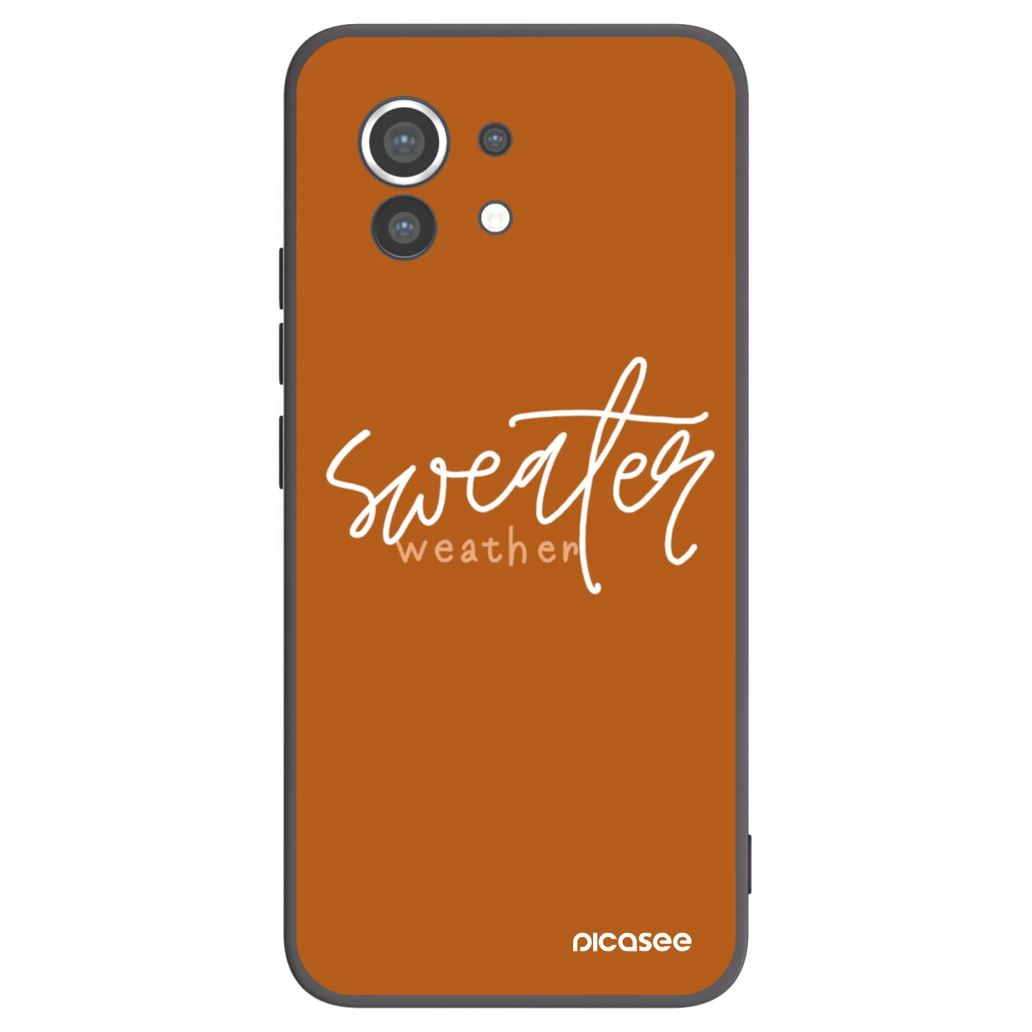Picasee Μαύρη θήκη σιλικόνης για Xiaomi Mi 11 - Sweater weather