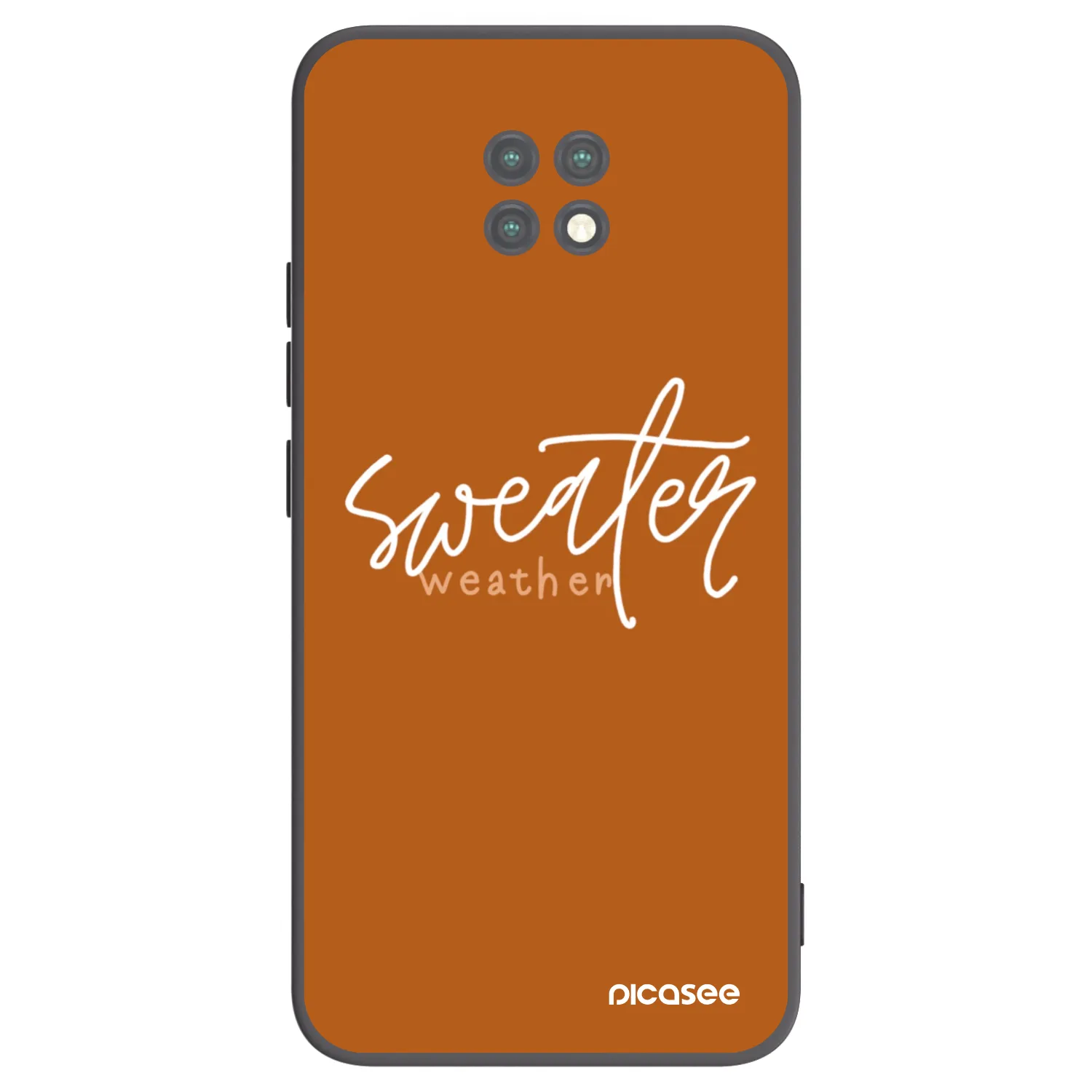 Picasee Μαύρη θήκη σιλικόνης για Xiaomi Redmi Note 9T - Sweater weather