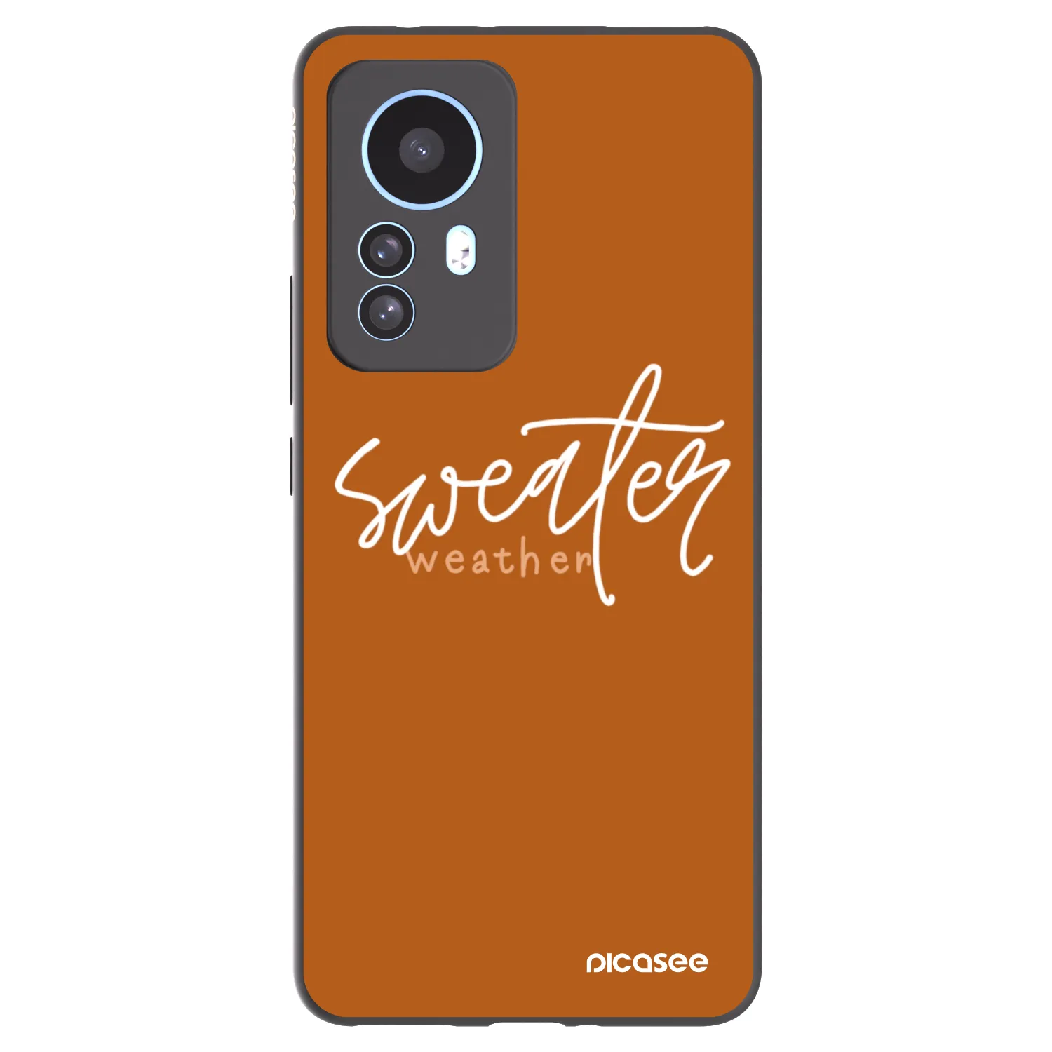 Picasee Μαύρη θήκη σιλικόνης για Xiaomi 12T - Sweater weather