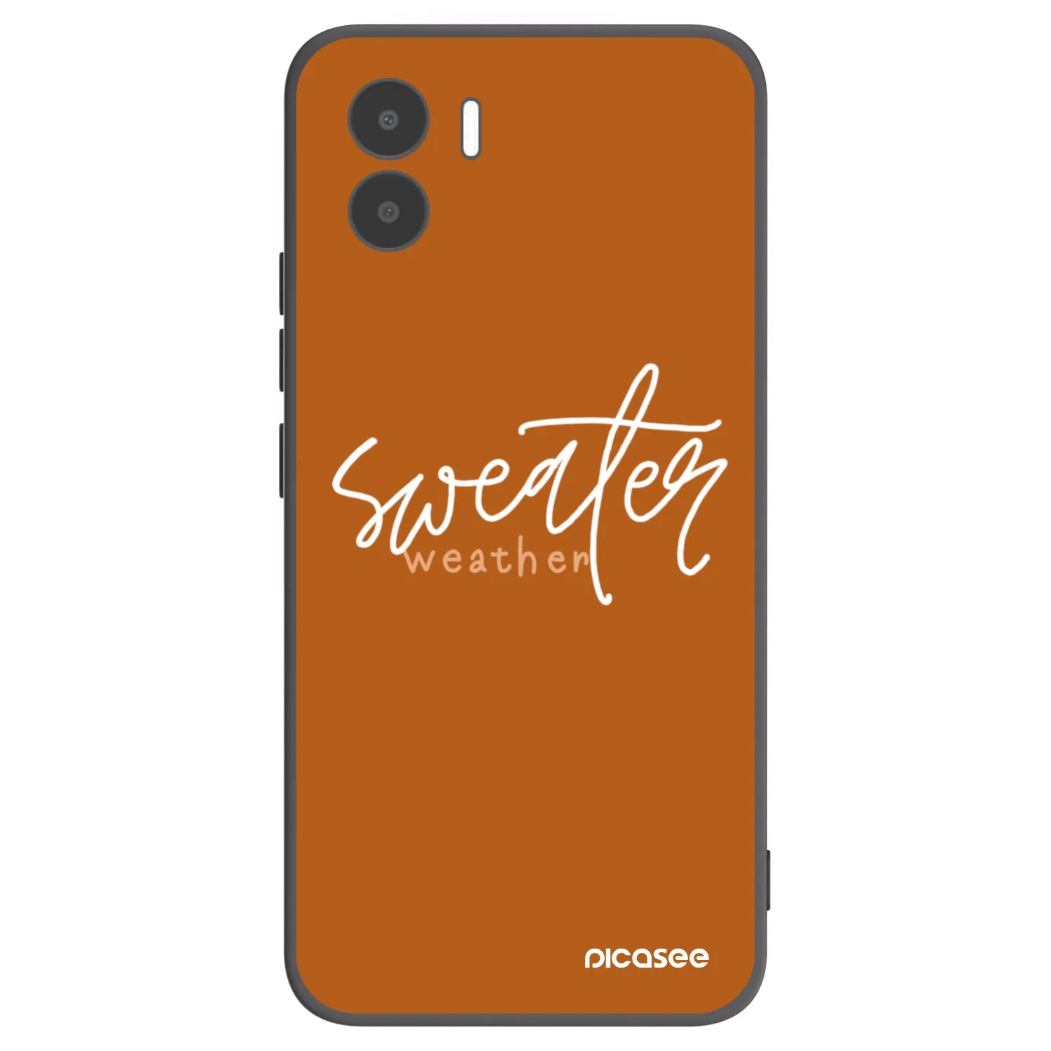 Picasee Μαύρη θήκη σιλικόνης για Xiaomi Redmi A2 - Sweater weather