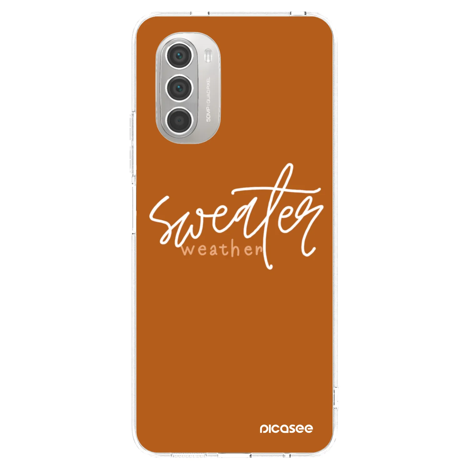 Picasee διαφανής θήκη σιλικόνης Motorola Moto G51 - Sweater weather