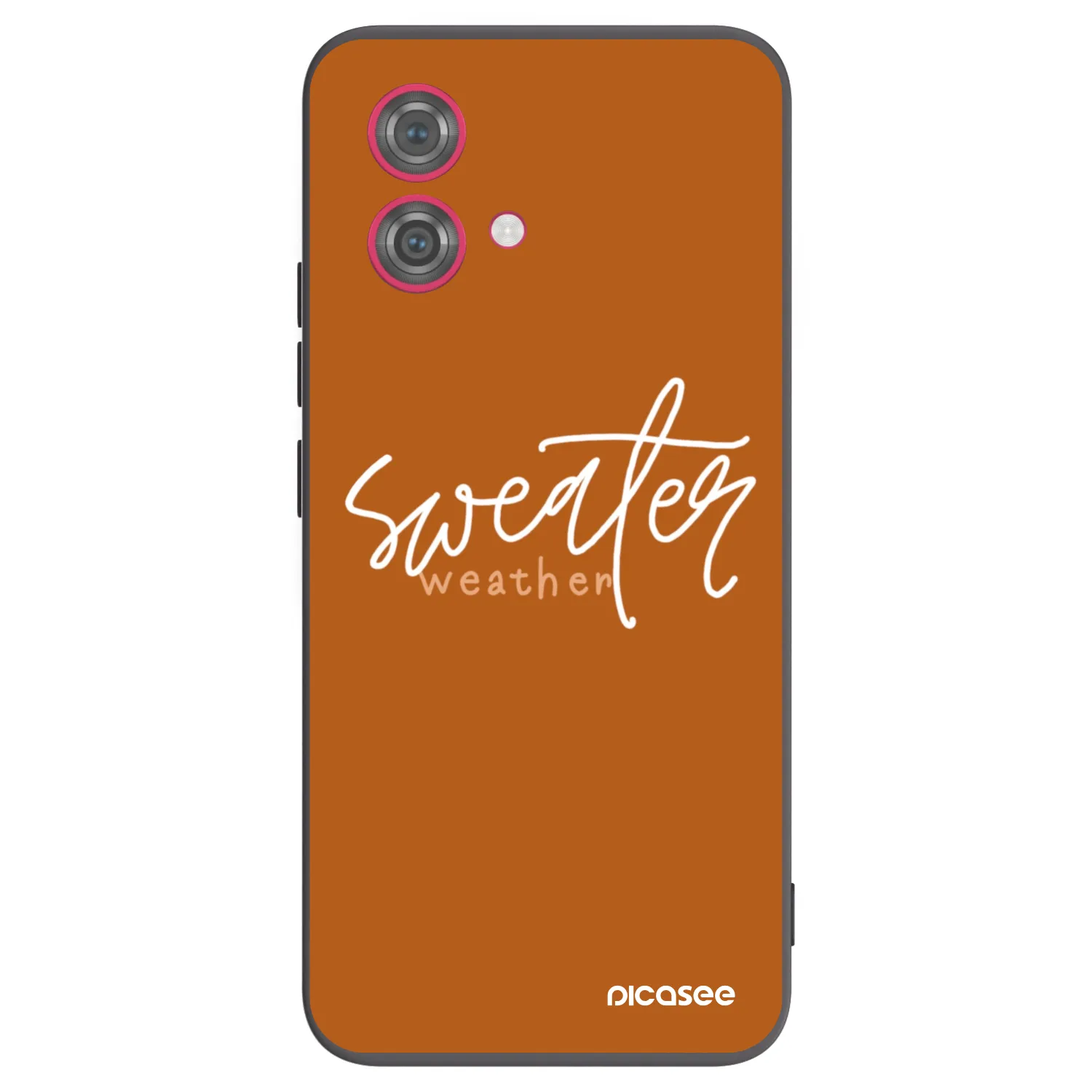Picasee Μαύρη θήκη σιλικόνης για Motorola Moto G84 5G - Sweater weather