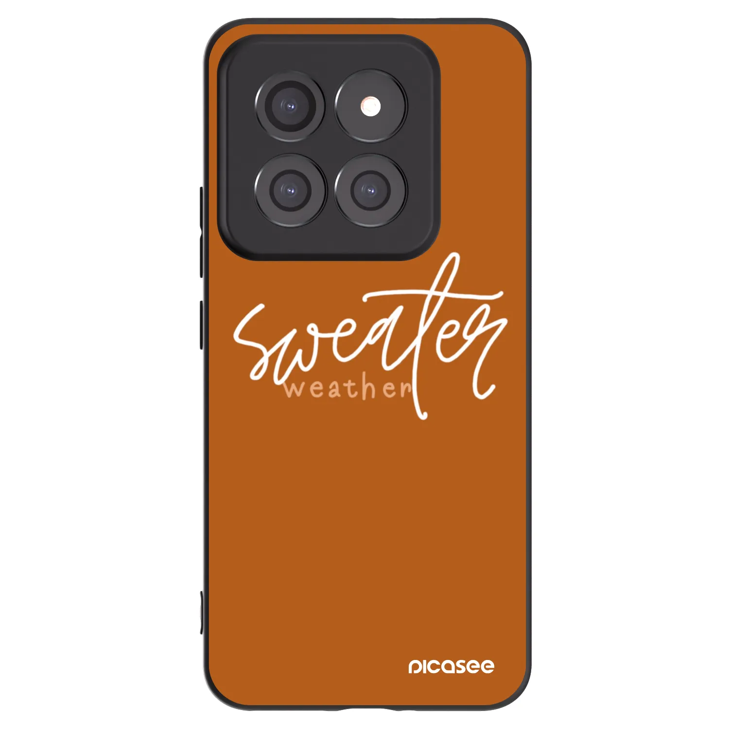 Picasee Μαύρη θήκη σιλικόνης για Xiaomi 14 Pro - Sweater weather