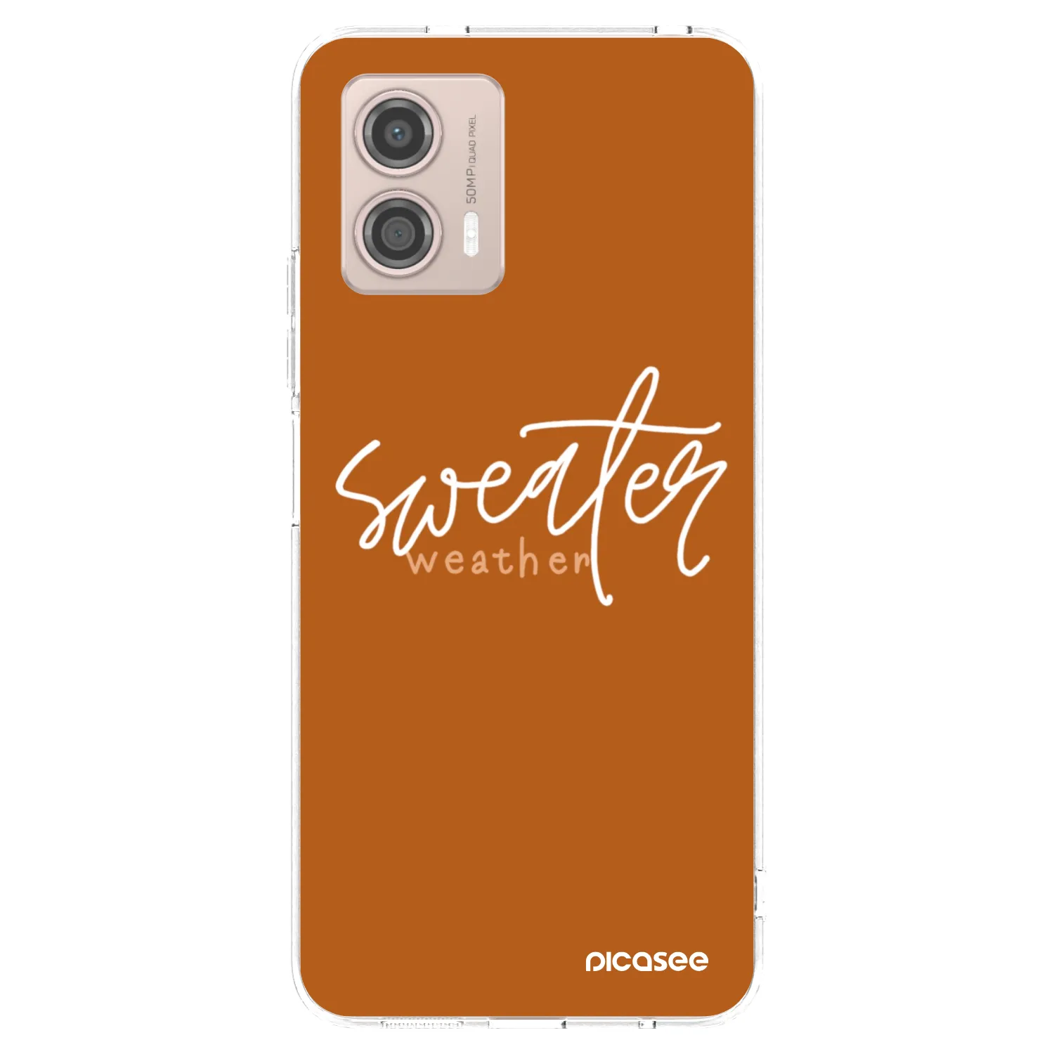 Picasee διαφανής θήκη σιλικόνης Motorola Moto G53 5G - Sweater weather
