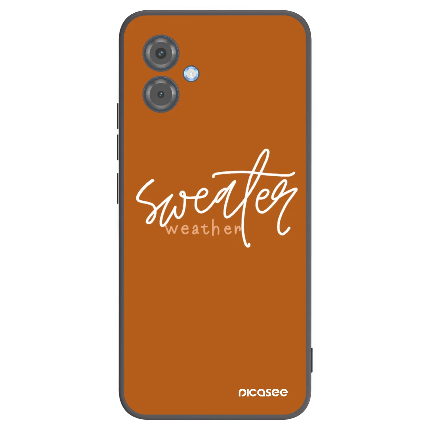 Picasee Μαύρη θήκη σιλικόνης για Motorola Moto G14 - Sweater weather