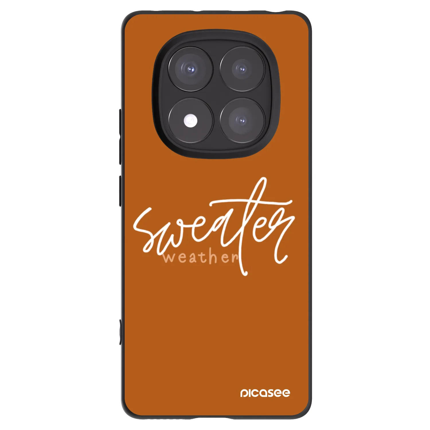 Picasee Μαύρη θήκη σιλικόνης για Xiaomi Redmi Note 14 Pro 5G - Sweater weather