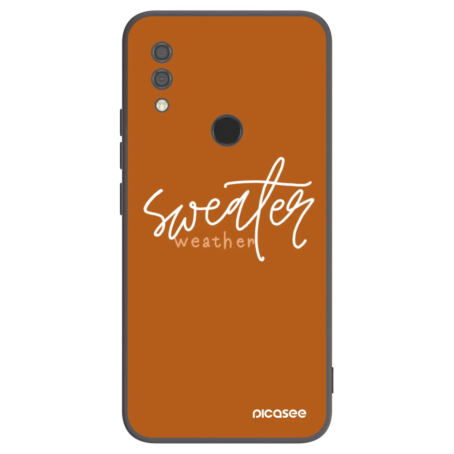Picasee Μαύρη θήκη σιλικόνης για Xiaomi Redmi 7 - Sweater weather