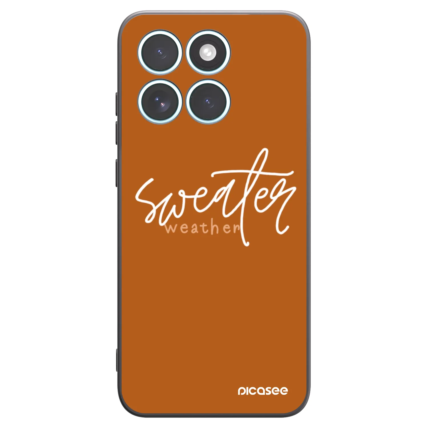 Picasee Μαύρη θήκη σιλικόνης για Motorola Edge 70 Fusion - Sweater weather