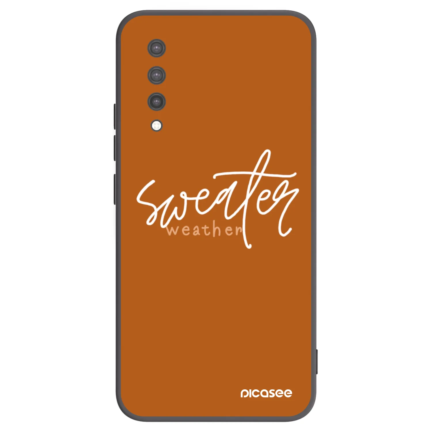 Picasee Μαύρη θήκη σιλικόνης για Xiaomi Mi 9 Lite - Sweater weather