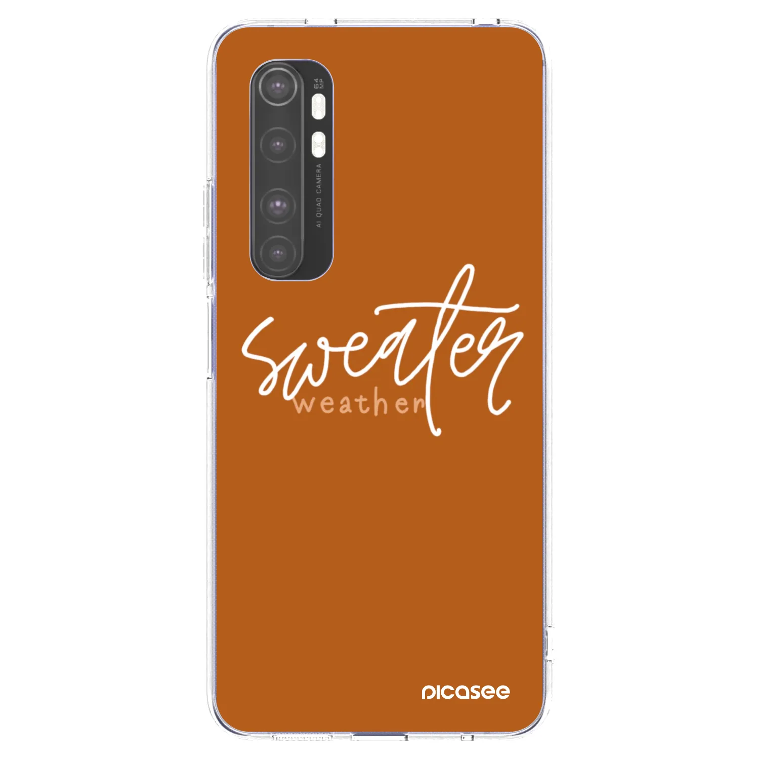 Picasee διαφανής θήκη σιλικόνης Xiaomi Mi Note 10 Lite - Sweater weather