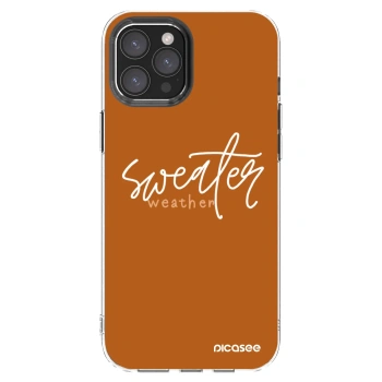 Picasee διαφανής θήκη σιλικόνης Apple iPhone 12 Pro Max - Sweater weather