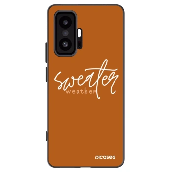 Picasee Μαύρη θήκη σιλικόνης για Xiaomi 11T - Sweater weather