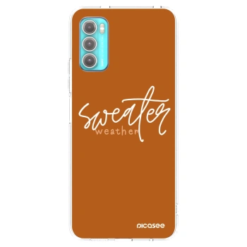Picasee διαφανής θήκη σιλικόνης Motorola Moto G60 - Sweater weather
