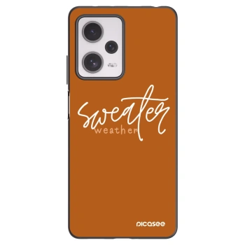 Picasee Μαύρη θήκη σιλικόνης για Xiaomi Redmi Note 12 Pro+ 5G - Sweater weather