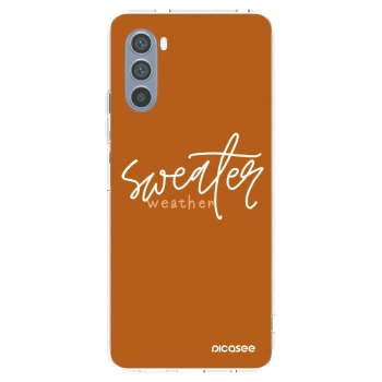 Picasee διαφανής θήκη σιλικόνης Motorola Moto G62 - Sweater weather