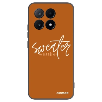 Picasee Μαύρη θήκη σιλικόνης για Xiaomi Poco X6 Pro - Sweater weather