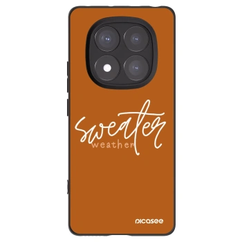 Picasee Μαύρη θήκη σιλικόνης για Xiaomi Redmi Note 14 Pro 5G - Sweater weather