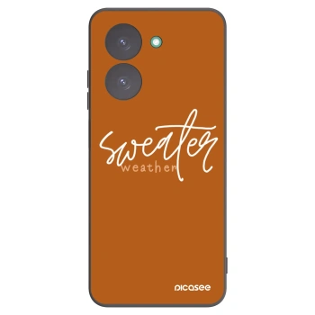 Picasee Μαύρη θήκη σιλικόνης για Xiaomi Redmi A5 - Sweater weather