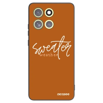 Picasee Μαύρη θήκη σιλικόνης για Motorola Moto G86 5G - Sweater weather