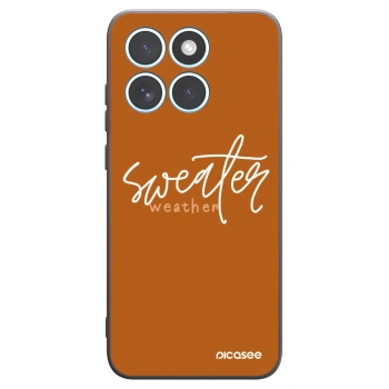Picasee Μαύρη θήκη σιλικόνης για Motorola Edge 70 Fusion - Sweater weather