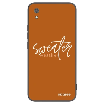 Picasee Μαύρη θήκη σιλικόνης για Xiaomi Redmi 7A - Sweater weather