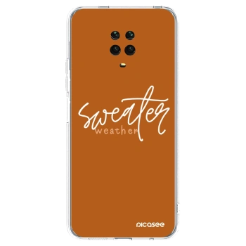 Picasee διαφανής θήκη σιλικόνης Xiaomi Redmi Note 9 Pro - Sweater weather