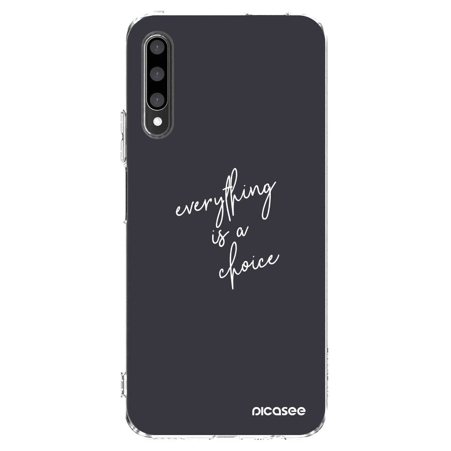 Picasee διαφανής θήκη σιλικόνης Honor 9X Pro - Everything is a choice