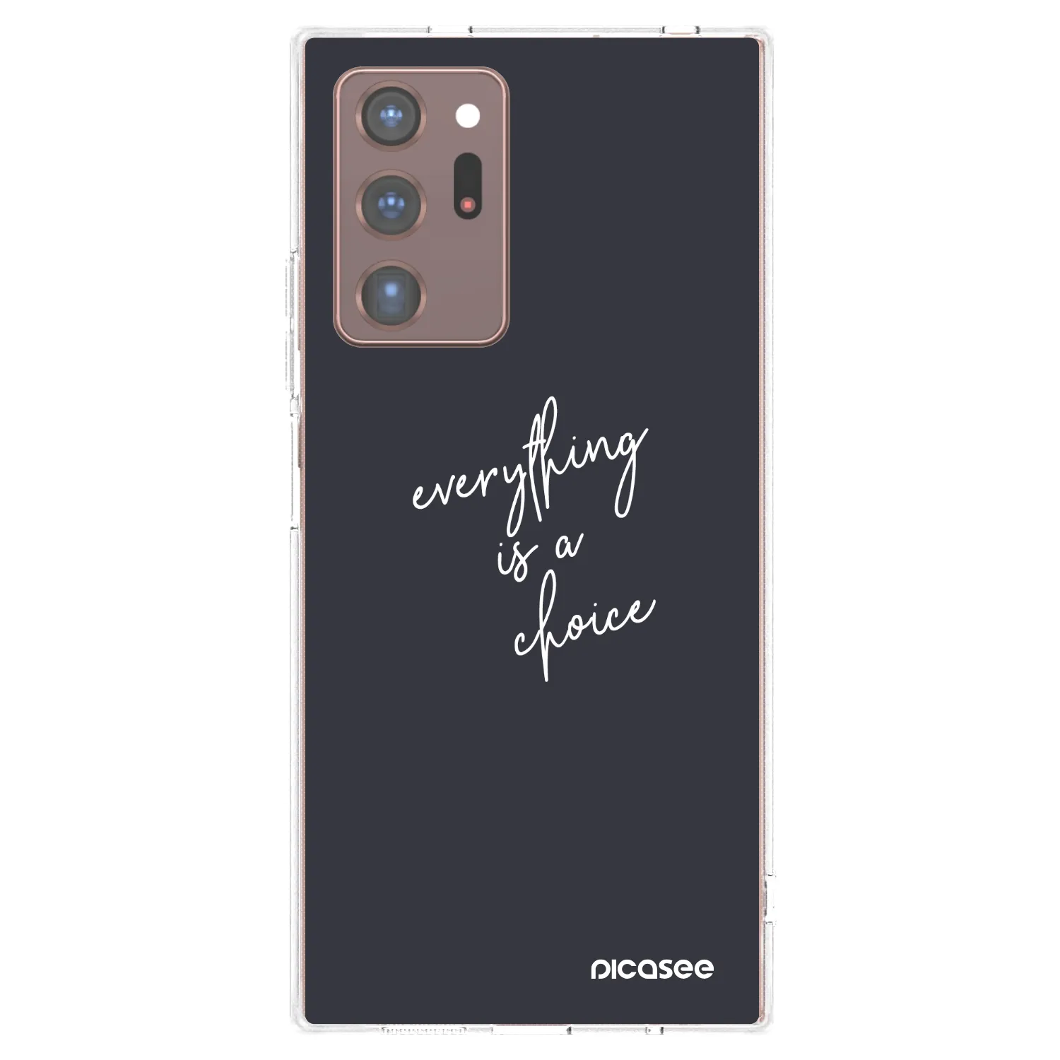 Picasee διαφανής θήκη σιλικόνης Samsung Galaxy Note 20 Ultra - Everything is a choice