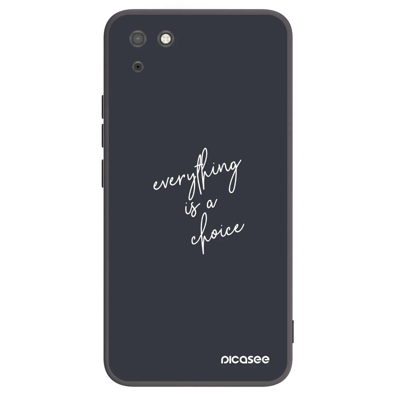 Picasee Μαύρη θήκη σιλικόνης για Huawei Y5P - Everything is a choice