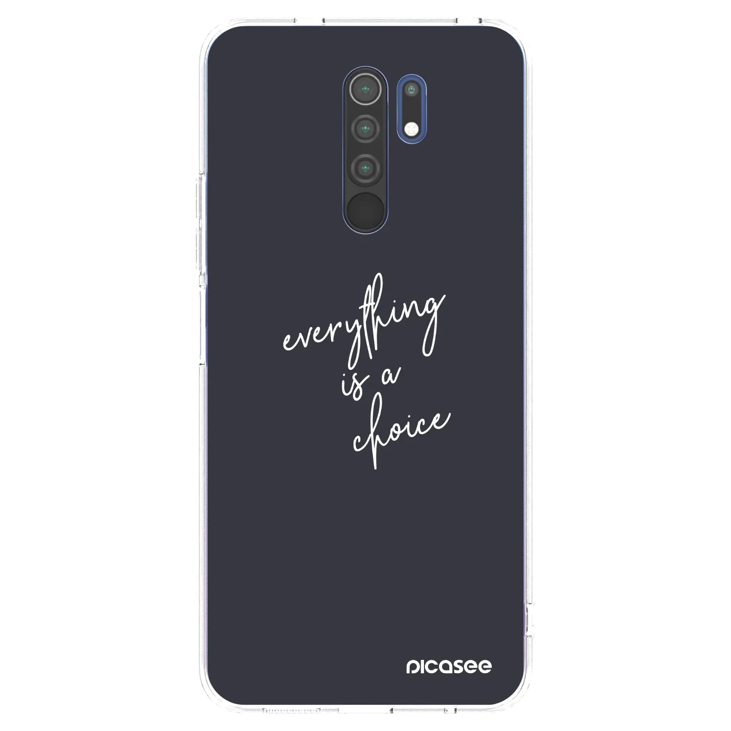 Picasee διαφανής θήκη σιλικόνης Xiaomi Redmi 9 - Everything is a choice