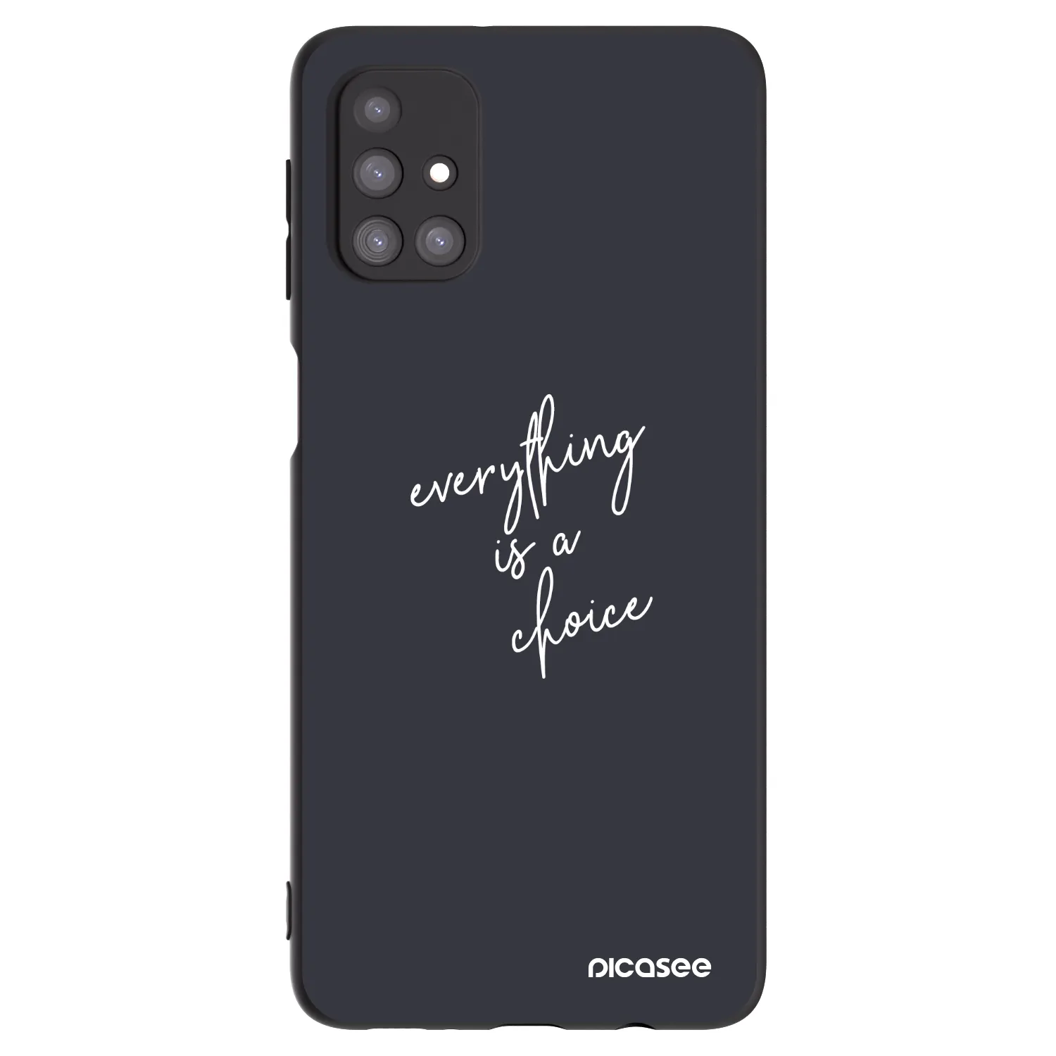 Picasee Μαύρη θήκη σιλικόνης για Samsung Galaxy M31s - Everything is a choice