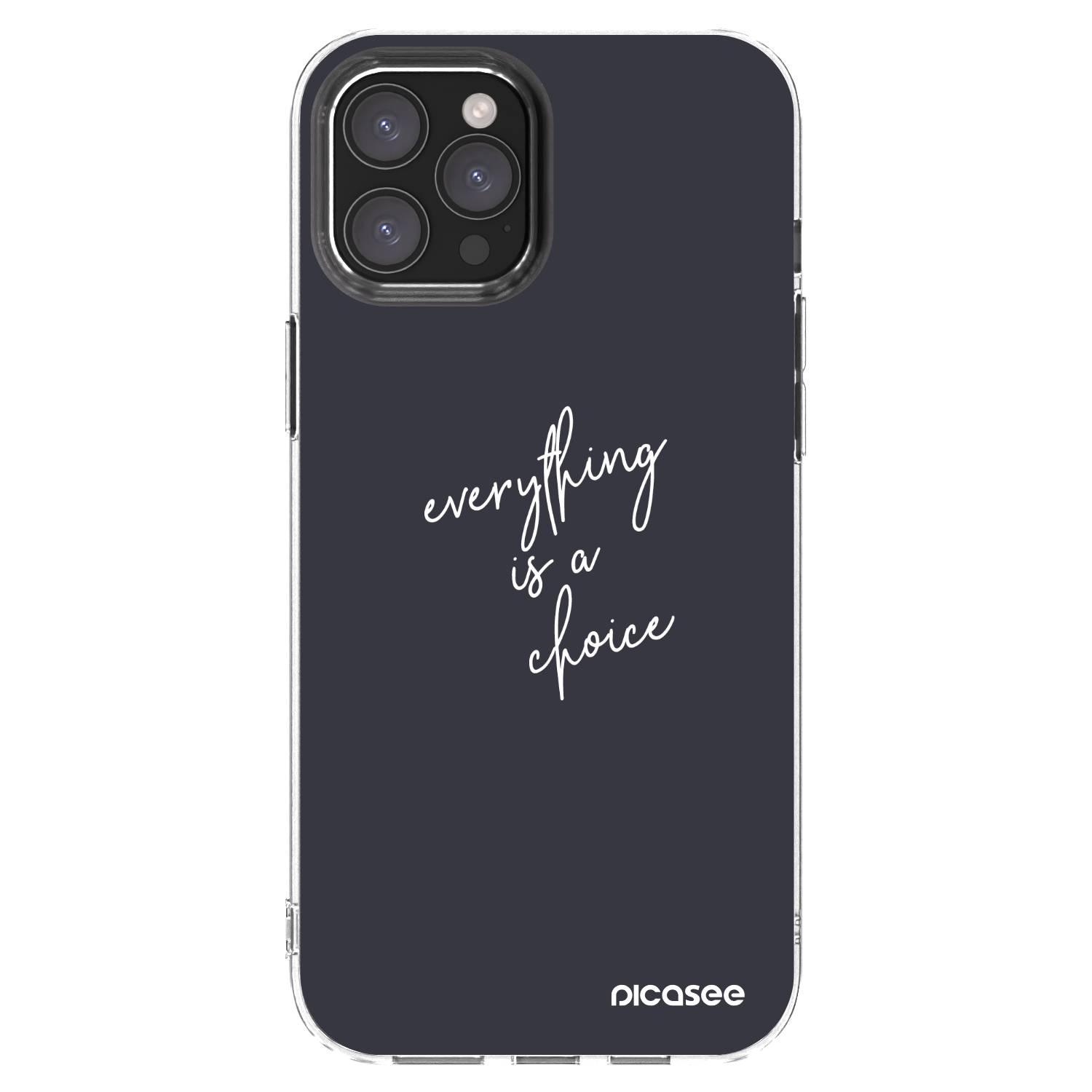 Picasee διαφανής θήκη σιλικόνης Apple iPhone 12 Pro Max - Everything is a choice