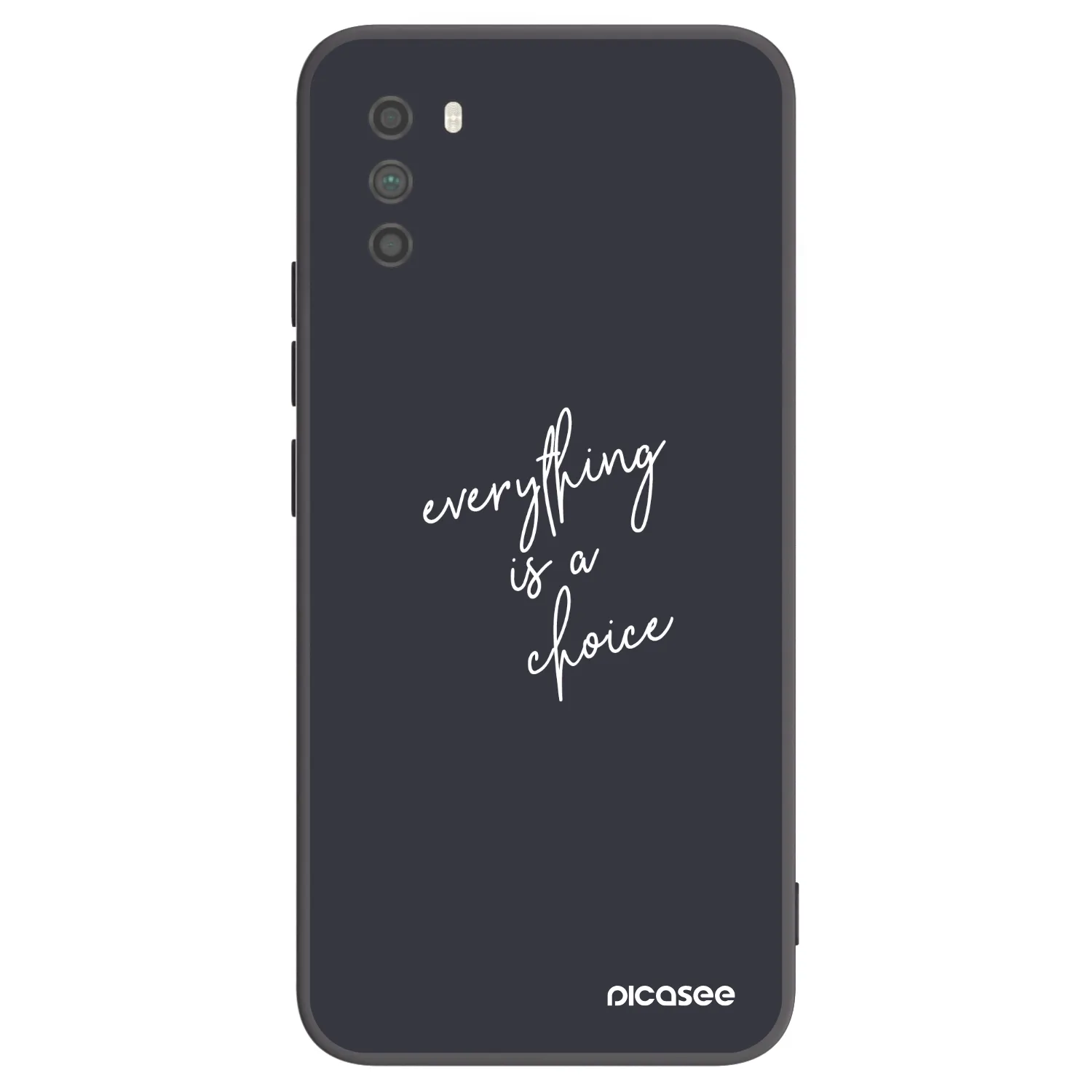 Picasee Μαύρη θήκη σιλικόνης για Xiaomi Poco M3 - Everything is a choice