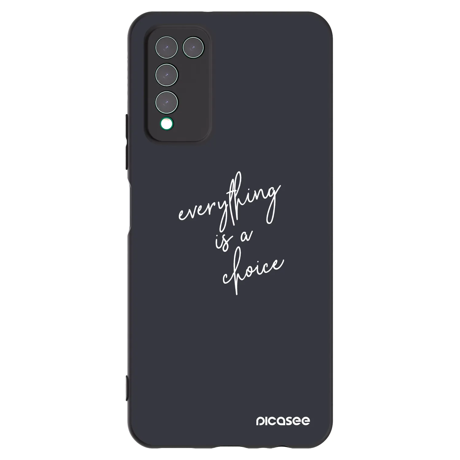 Picasee Μαύρη θήκη σιλικόνης για Honor 10X Lite - Everything is a choice