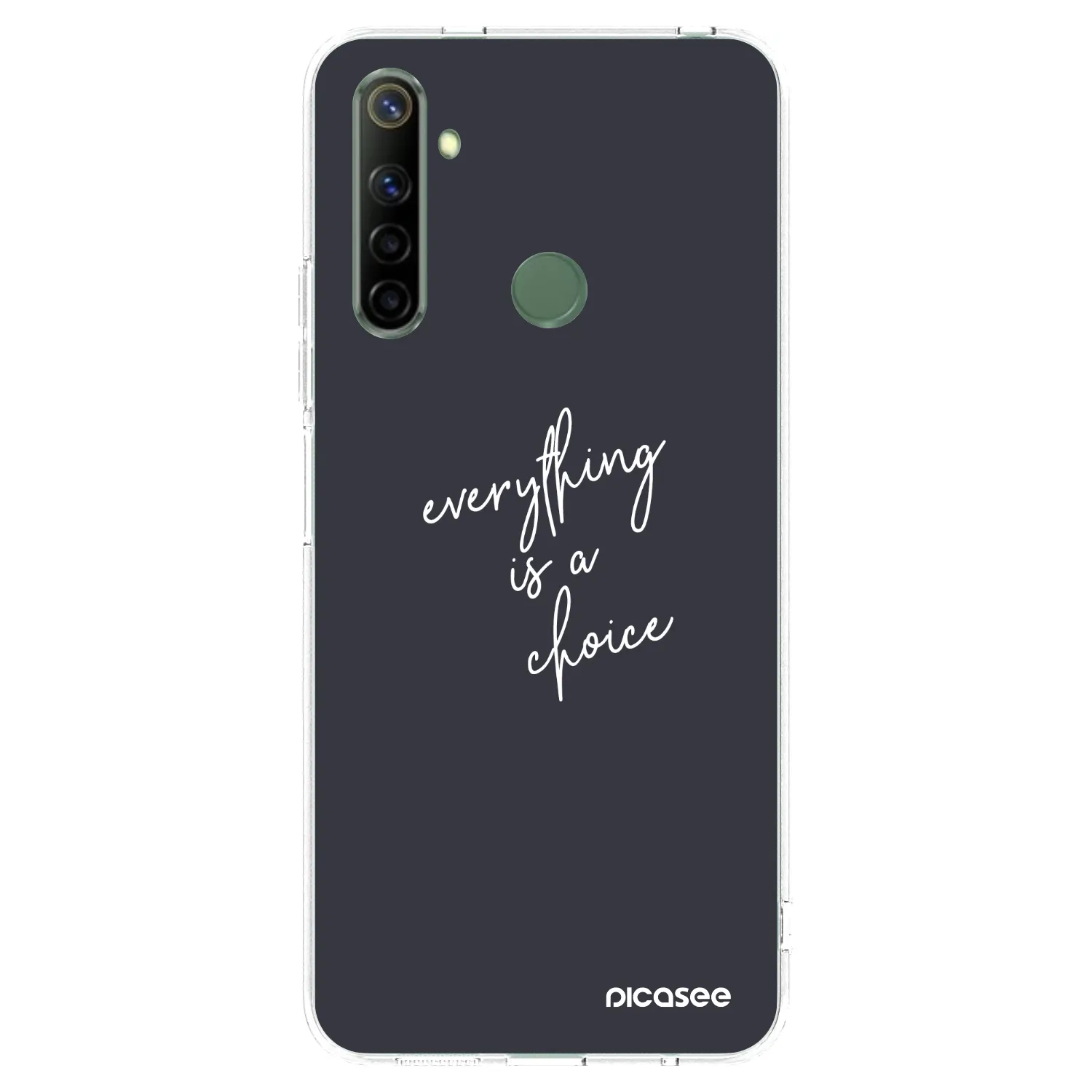 Picasee διαφανής θήκη σιλικόνης Realme 6i - Everything is a choice