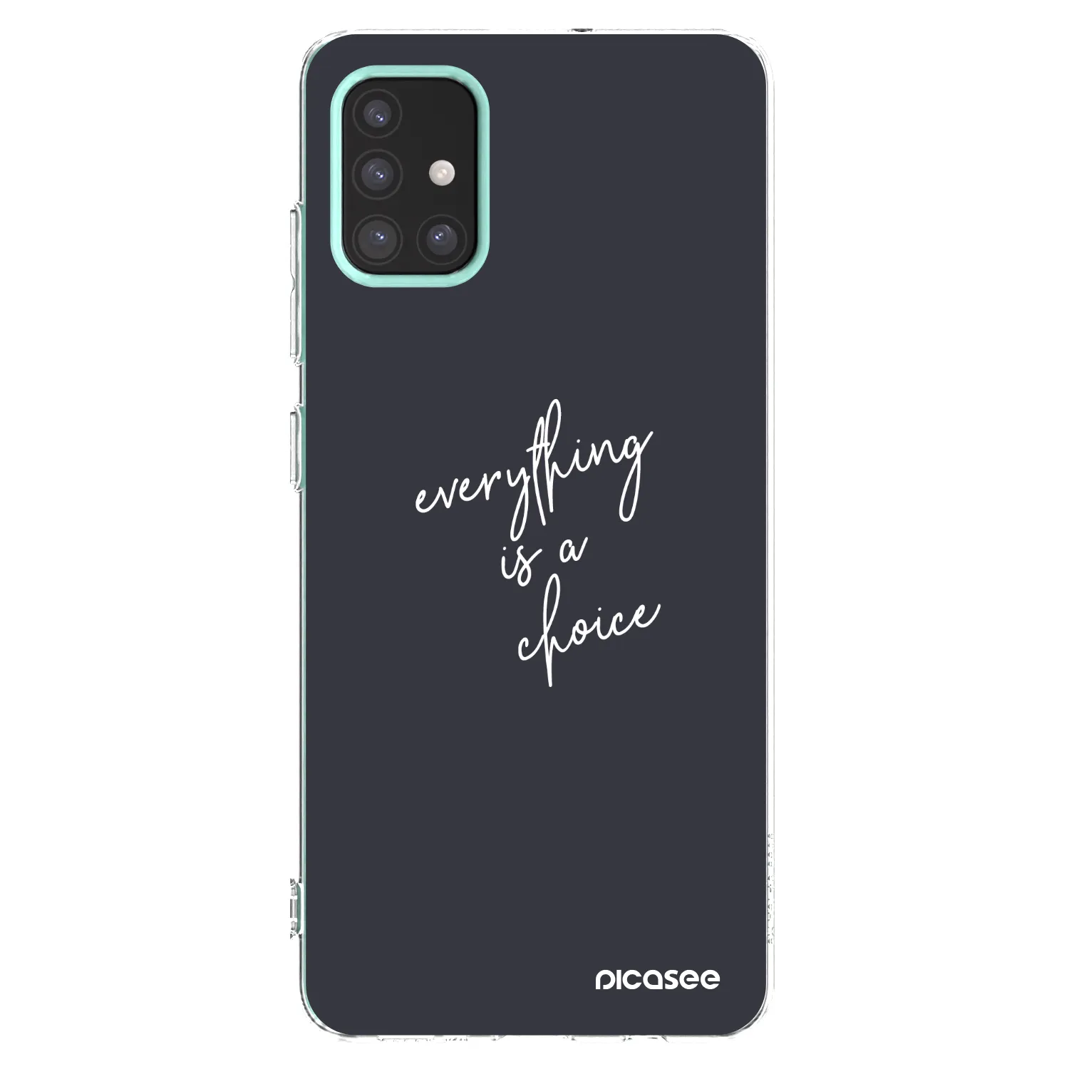 Picasee διαφανής θήκη σιλικόνης Samsung Galaxy M31s - Everything is a choice