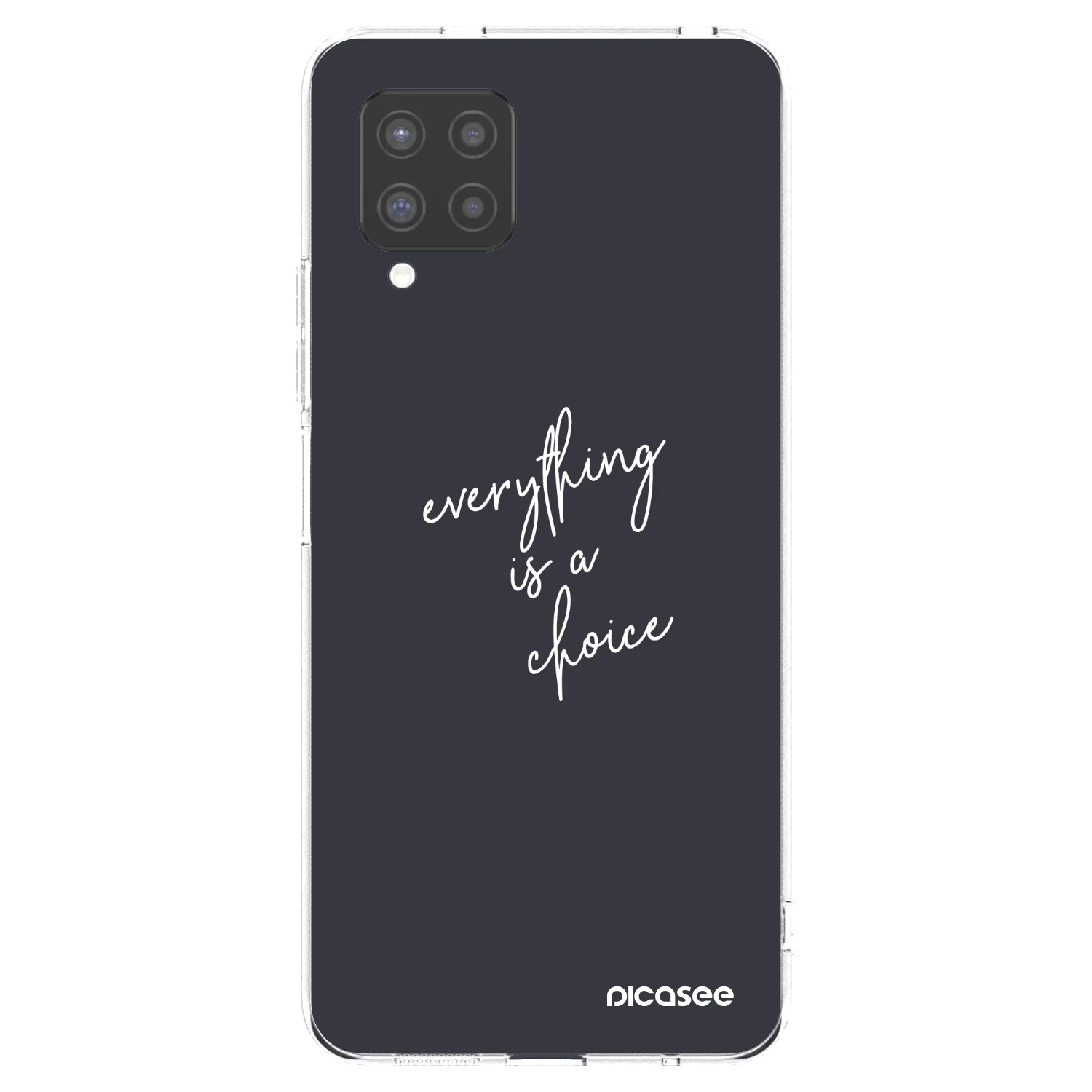 Picasee διαφανής θήκη σιλικόνης Samsung Galaxy A42 A426B - Everything is a choice